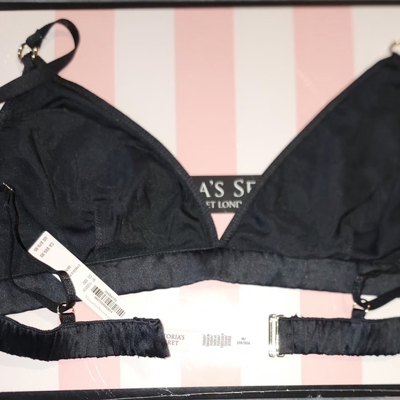 Victoria Secret Jaguar Satin Triangle Bralette And Boxer Short Size XL NWT - Picture 9 of 14